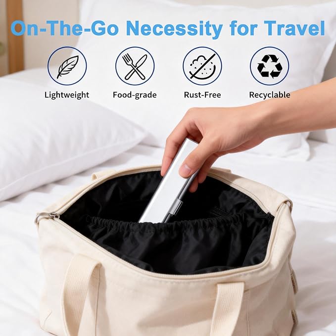 Portable Toothbrush Travel Case: Breathable & Dirt-Proof Hotel Camping Outdoor - Aluminum for Storage Recyclable Traveler (1, Silver) - Image 3