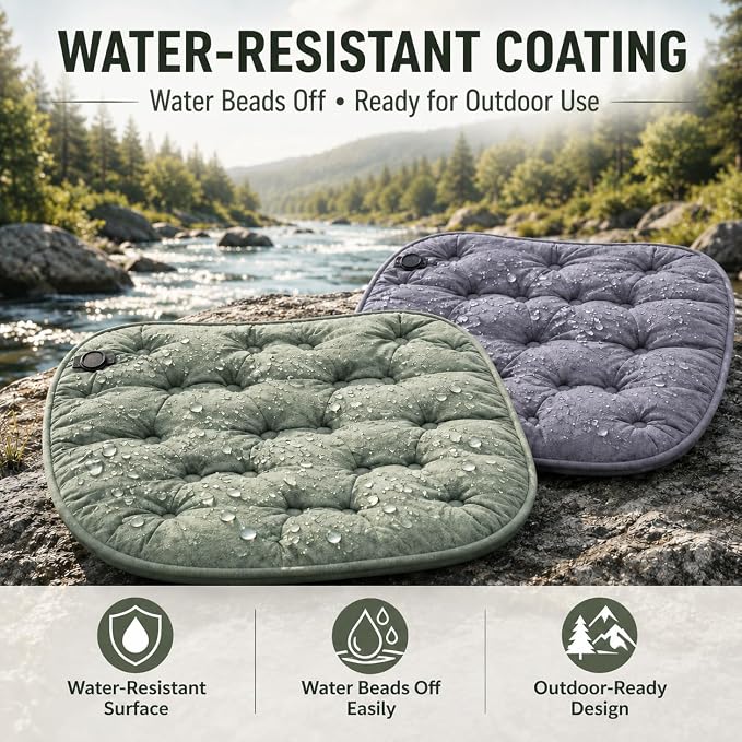 Inflatable Seat Cushion with Pump for Airplane Travel and Stadium | No Mouth-Blow Pump, 14.6 x 10.2 x 1.96 in, Water-Resistant 30D Nylon TPU, Lightweight for Travel, Camping and Hiking - Image 6
