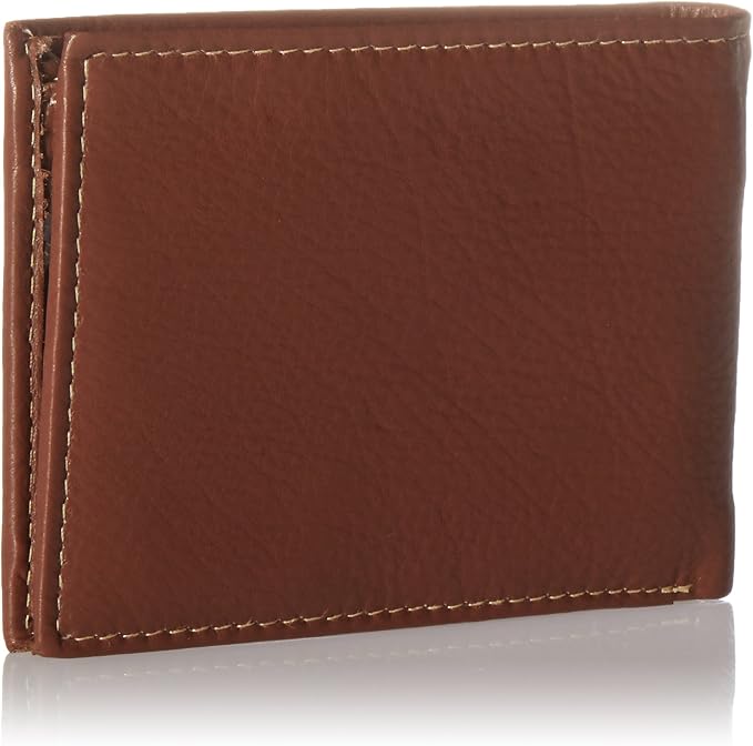 Timberland Men's Wellington Leather Rfid Bifold Commuter Security Wallet, Cognac, One Size - Image 3