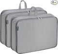 Packing Cubes for Travel Packing Organizers Compression Travel Cubes, Grey | Compression Packing Cubes Luggage Suitcase Organizer Bags Compression Bags for Travel Accessories by CALACH
