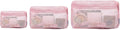 NOL 3-Pack Mesh Travel Toiletry Bags - Clear Zipper Travel Organizer, Airport Carry-On Compliant Reusable Cosmetic Makeup Bag for Women & Men (Pink) by NOLNaturalOrganicLifestyle