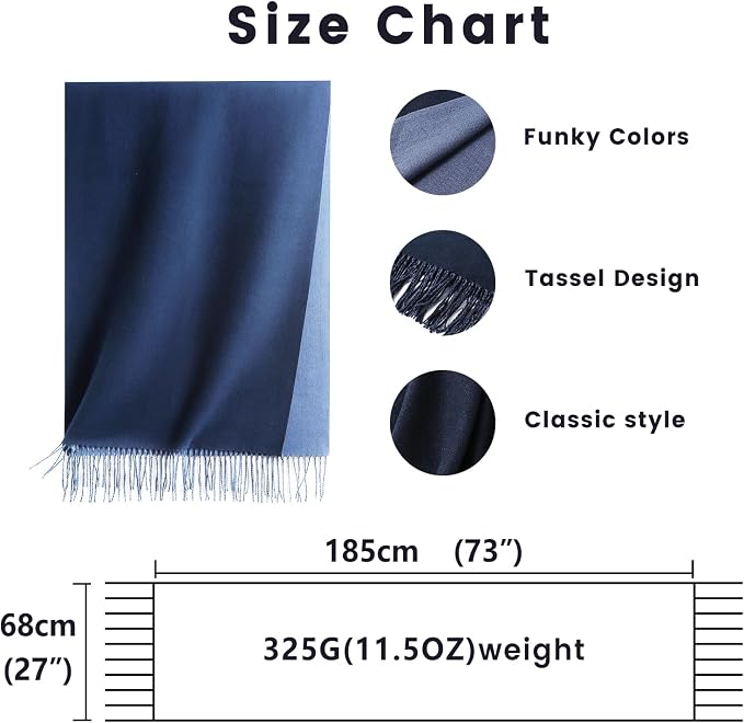 maamgic Women's Scarf Pashmina Shawls Blanket Scarf for Evening Dress | Soft Viscose Blend ,Lightweight,Large Scarf with Cozy Cashmere-Feel, Perfect For Weddings,Cruise Travel & Flights - Image 5