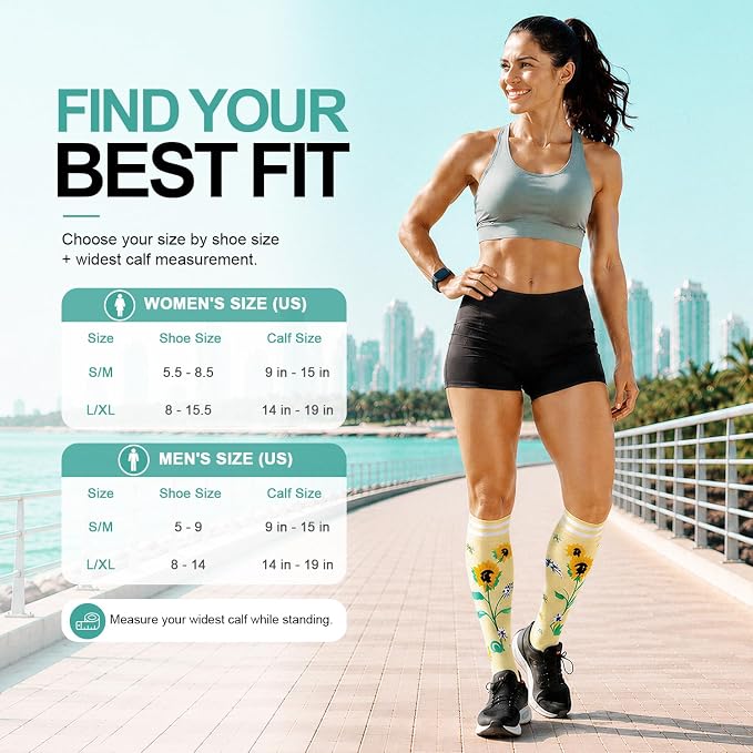 3 Pack Medical Compression Sock-Compression Sock For Women and Men Circulation -Best for Running,Nursing,Athletic Sports - Image 6