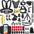 Upgrade Action Camera Accessories Kit Compatible with GoPro DJI Insta360 | 70in1 Camera Accessory Bundles for GoPro 13 12 11 10 9 8 7 6 5 4 3 Max 11 mini Insta360 X5 X4 X3 DJI Osmo Action 6 5Pro 4 3 by HONGDAK