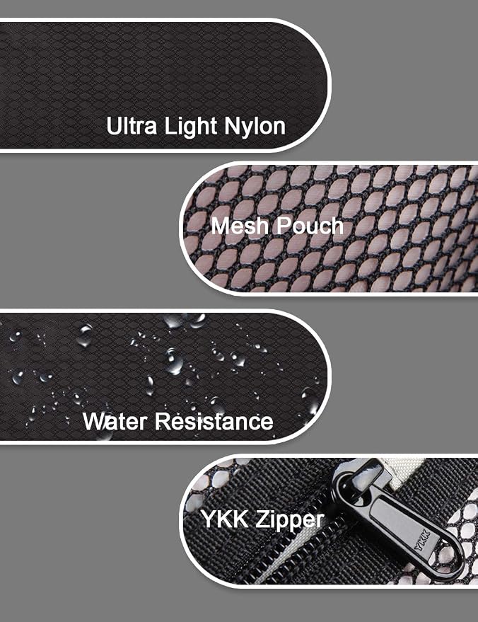 GOX Travel Small Toiletry Bag for Men Nylon Dopp Kit Medicine Bag Travel Organizer Pouch Shave Kits for Teens Toiletry Essentials Bathroom Compact (Black, 7.9 * 3.7 * 2 Inches) - Image 9
