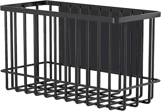 Magnetic Shelf Fridge Basket Bin for Whiteboard Washer Dryer Locker Cabinet | No Drilling Or Tools Needed, Reusable Magnet Organizer Classroom Office Home Kitchen Laundry Storage Rack Container Holder by Buyyyit