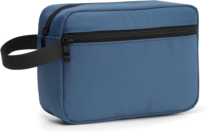 Travel Toiletry Bag for Men & Women, Hanging Cosmetic Organizer | Water-Resistant Fabric, Sturdy Handle, Lightweight Dopp Kit – Bathroom Toiletries, Makeup, Shaving, Grooming & Accessories by Unknown