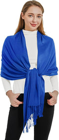 Soft Silky Pashmina Shawl Wraps Solid Colors Scarf for Wedding Evening Dresses by Ronfoxi