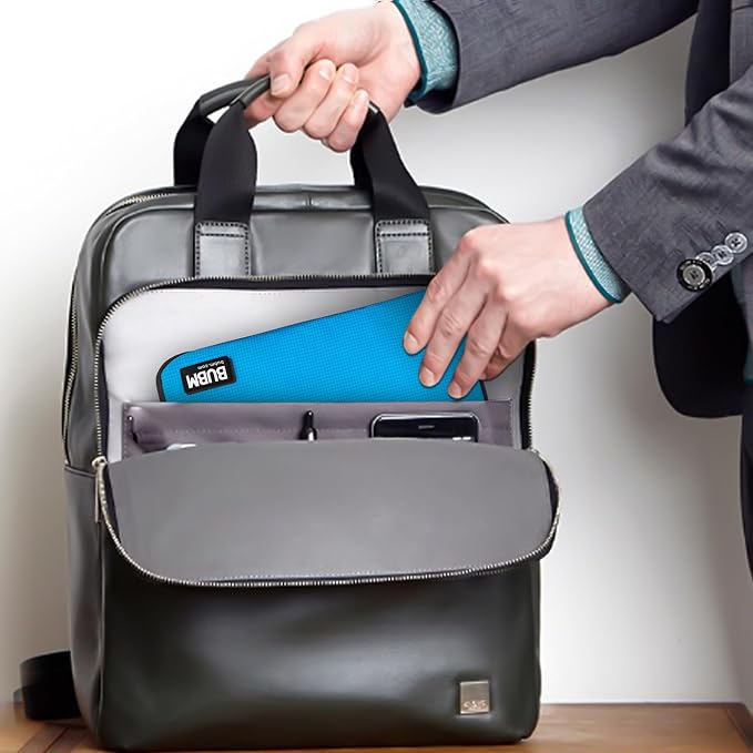 BUBM Double Layer Electronic Accessories Organizer, Travel Gear Bag for Cables, USB Flash Drive, Plug and More, Perfect Size Fits for iPad Mini (Medium, Blue) | Travel Gadget Bag for Cables, USB Flash Drive, Plug and More, Perfect Size Fits for iPad Mini - Image 7
