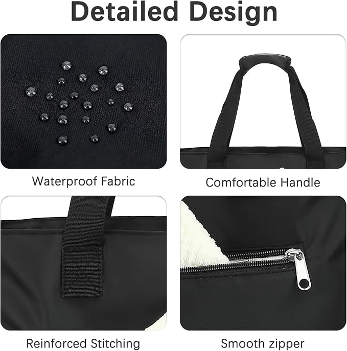 Fammart Mesh Beach Bag for Women, Large Beach Toy Pool Bag with Zipper Pocket, SandProof Cruise Essentials 2026 Family Travel - Image 6