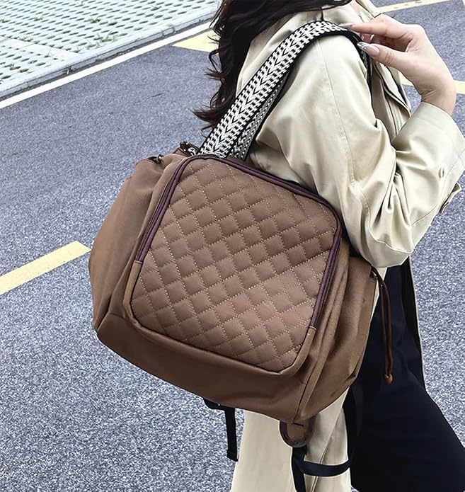 Travel Duffel Bag Weekender Bags for Women, Expandable Tote Handbag Diaper Bag Backpack Shoulder Bag for Car Work Daily - Image 5