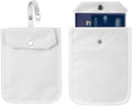 2Pack Travel Wallet with Hidden Safe Pocket, Passport Wallet, Credit Cards and Travel Documents, Money Belt for Travel Women and Men Hidden (White) by LUEXBOX