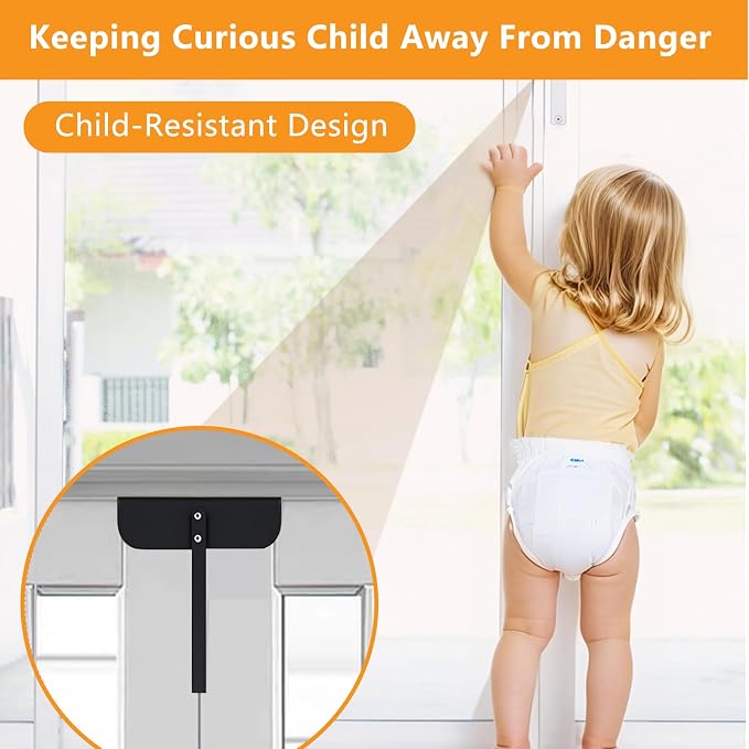 Adjustable Metal Bi-fold Door Lock, Keep Safety, Black, 4 Pack | Bifold Door Lock Kit for 0.6-2 Inch Thick Doors, Protection Child and Pet Proof Bi-fold Door Lock for Closet Cabinet Pantry - Image 8