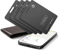 4-Pack Wallet Tracker Cards, Works with Apple Find My | 1.6mm thin, Qi rechargeable, 5-month battery, IP68 waterproof, Left-Behind Alerts, iPhone & iPad compatible by Unknown