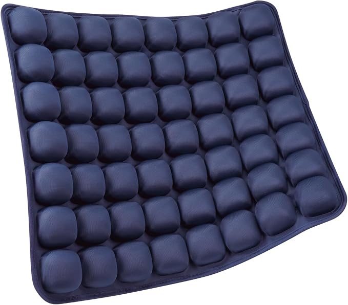 SUNFICON Air Seat Cushion Inflatable Seat Cushion Portable Car Seat Office Chair Wheelchair Pad Anti Bedsore Orthopedics Pain Pressure Relief Cushion Camping Seat Mat w Pump 18 ''x 16'' x1'' Blue by SUNFICON