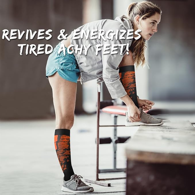 COOLOVER Copper Compression Socks for Women and Men(6 Pairs)-Best Support for Running, Athletic, Travel - Image 2