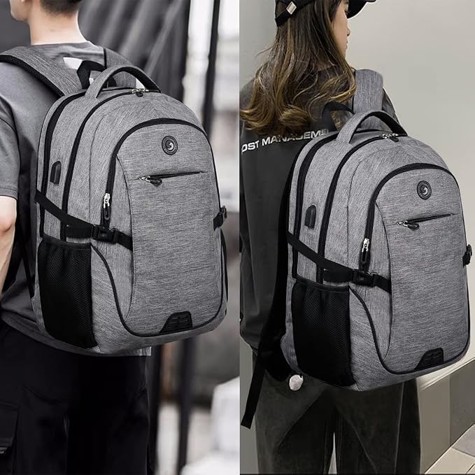 SHRRADOO Travel Laptop Backpack for Men Women, College High Schoolbag | Anti Theft Backpack with Combination Lock, Carry On Flight Approved, Fit 17 Inch Laptop, Bookbag School Backpack,Work Daypack - Image 7