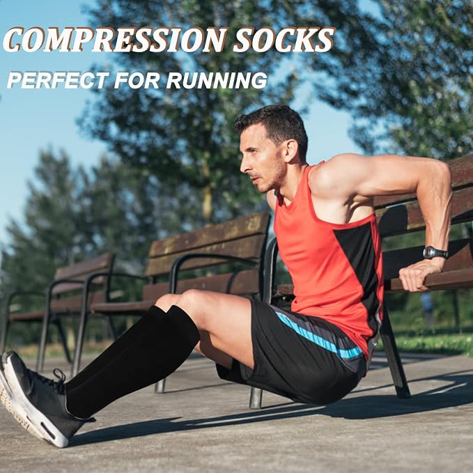 FuelMeFoot 3 Pack Copper Compression Socks - Compression Socks Women & Men Circulation - Best for Medical,Running,Athletic - Image 2