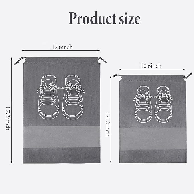 10 Pack Shoe Bags for Travel,Shoe Bags,Shoe Storage Bags,Shoe Dust Bags - Image 2