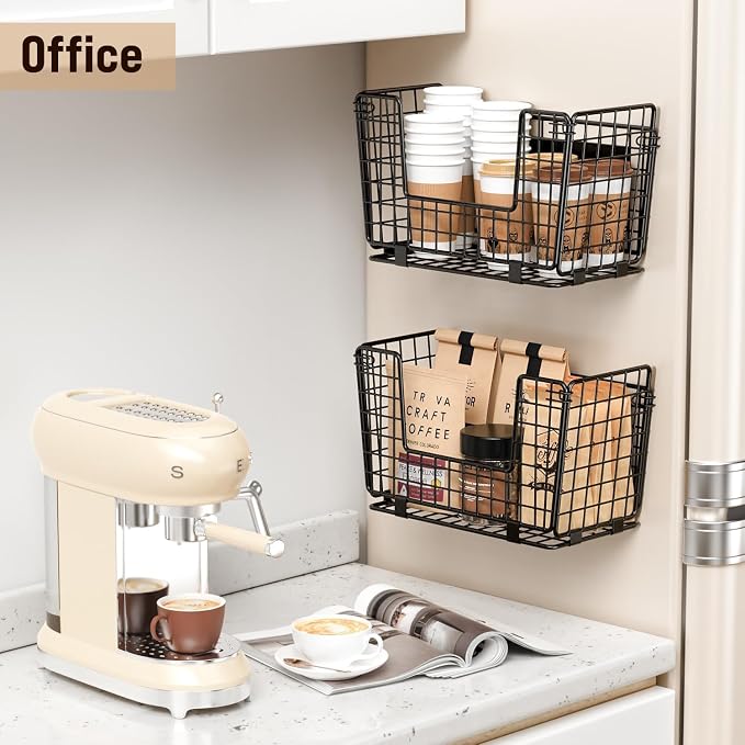 Magnetic Shelf for Fridge - Fruit & Vegetable Storage Organizer | 3Pack Magnetic Spice Rack for Refrigerator, Onion & Potato Storage Bin, Magnetic Basket for Kitchen, Pantry & Laundry Room - Image 6