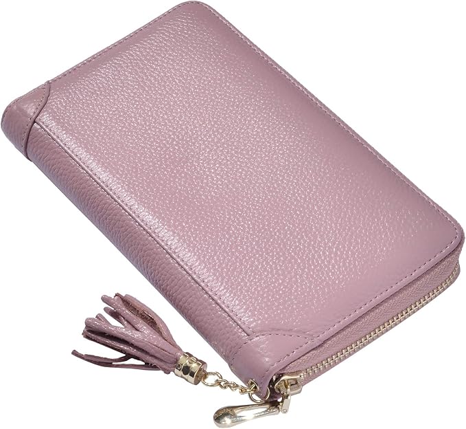Easyoulife Credit Card Holder Wallet Womens Zipper Leather Case Purse RFID Blocking - Image 6