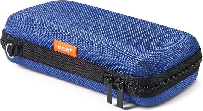 Small Carrying Bag for GPS Hard Drive, Portable EVA Protection Case | Mesh Inner Pocket, Universal Travel Pouch for External Battery, Cell Phone, USB Charging Cable, Zipper by GLCON