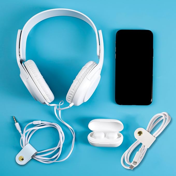 6Pcs Leather Cable Organizer - Reusable Straps, Ties for Phone Charging, Power Cords, Headphones - PU Leather USB Multipurpose Cord Holder With Snap Closure - Image 7