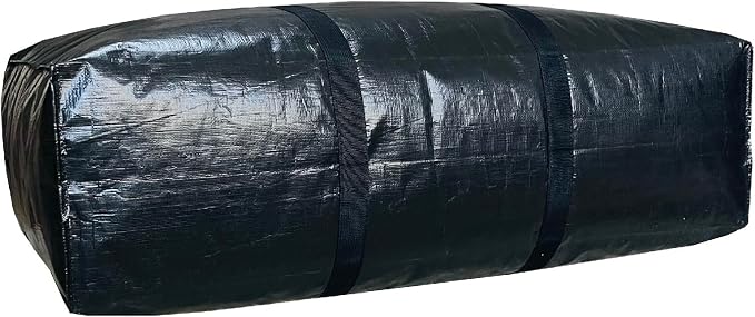 Extra Large Storage Bags, Jumbo Moving Storage Bags Heavy Duty, Foldable Big Black XL Duffle Bag for Travel - Image 6