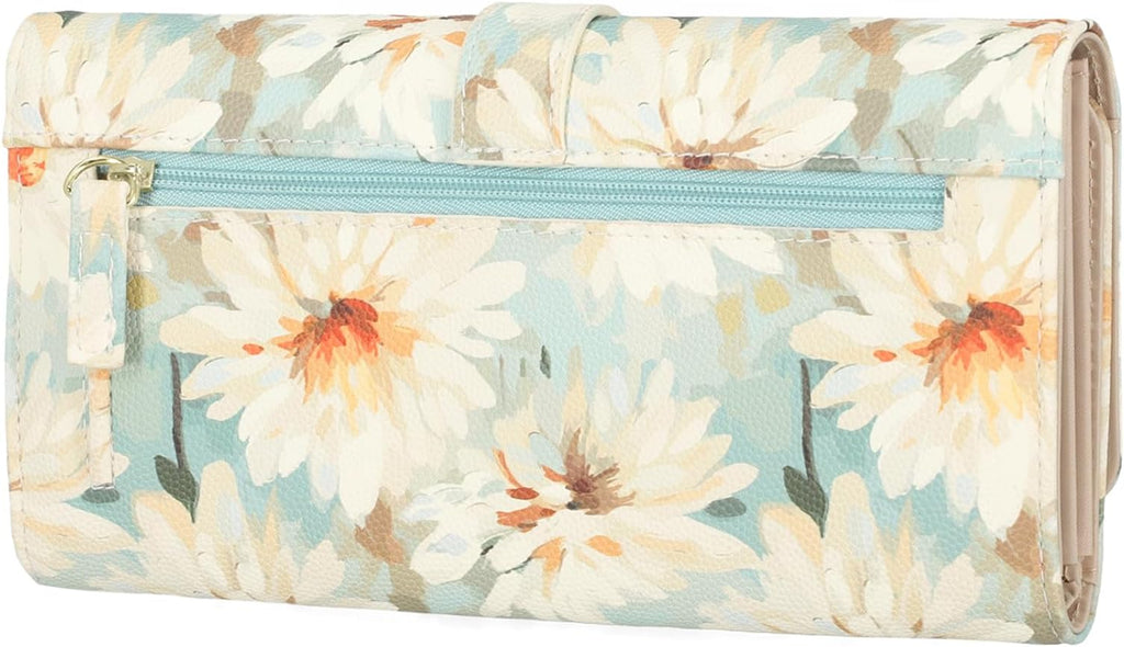 Mundi File Master Womens RFID Blocking Wallet Clutch Organizer With Change Pocket - Image 3