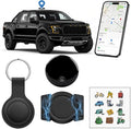GPS Tracker for Vehicles【Apple MFi Certified】 Real-Time Tracking, No Monthly Fee/No SIM Card，Works with iOS Find My | Mini Hidden Magnetic GPS Locator, IP68 Waterproof, Reliable Performance (Black) by Wgluupk