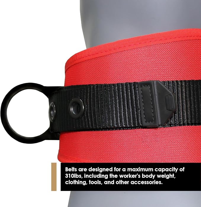AFP Heavy-Duty 2 D-Ring Waist Body Belt w/Tongue Buckle Premium Stitching (OSHA/ANSI PPE) - Image 4