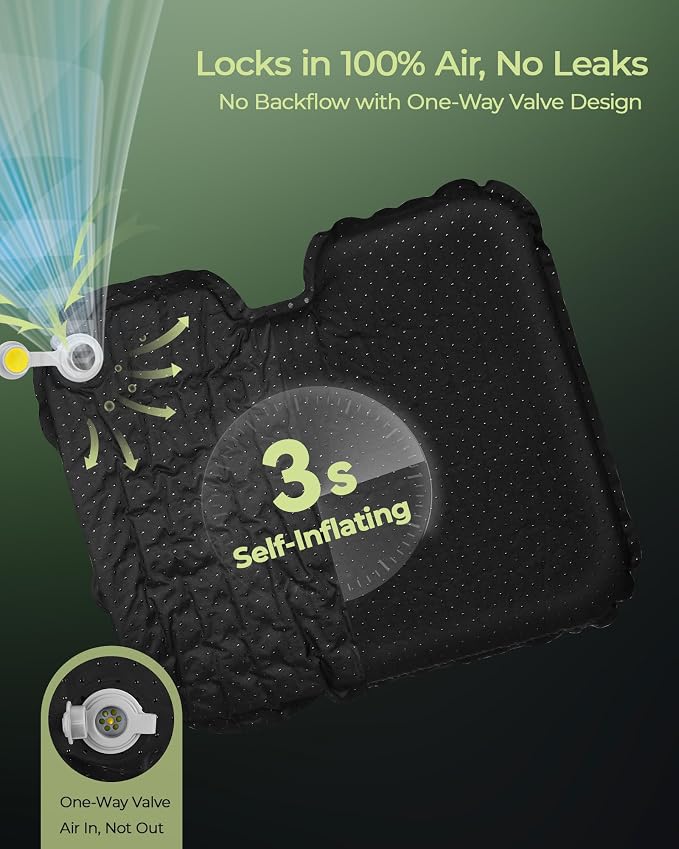 Inflatable Stadium Seat Cushion for Airplane, 2.5" Thicker Foam | Ergonomic Pressure Relief Bleacher Cushion, High-Density Foam, Portable Travel Seat Cushion for Flights Camping Stadium Use - Image 3
