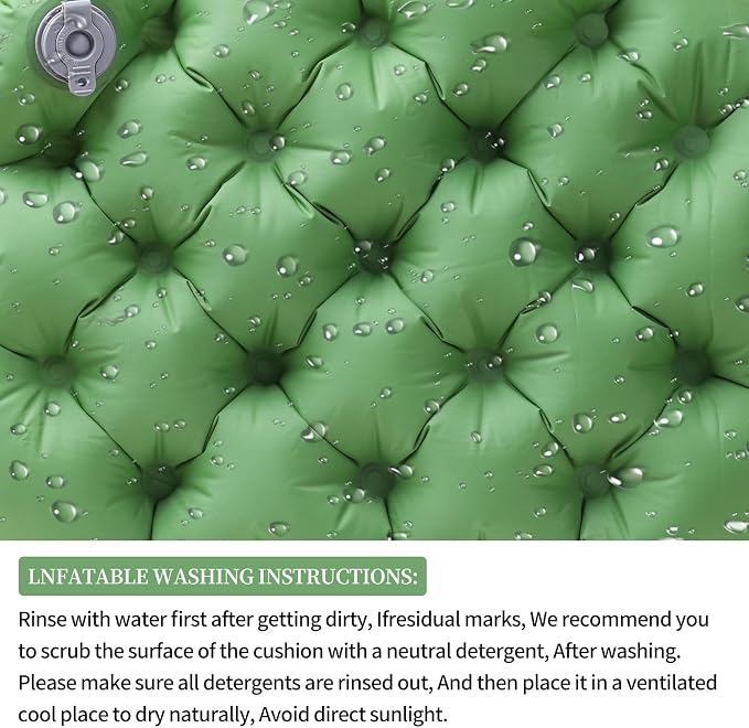 Inflatable Seat Cushion No Pump Needed for Stadium Airplane Travel | Portable Waterproof Pressure Relief Pad for Bleachers Office Camping, Outdoor Sports & Desk Chair Support Cushion - Image 4