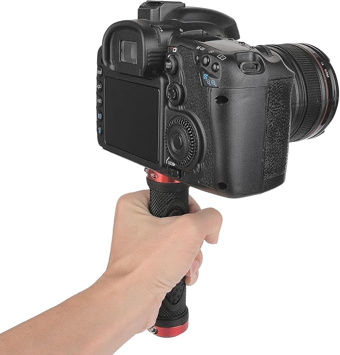 ChromLives Camera Handle Grip Support Mount Universal Handlegrip Camera Stabilizer with 1/4 inches Male Screw for Digital Video Camera Camcorder Action Camera LED Light Phone - Image 4