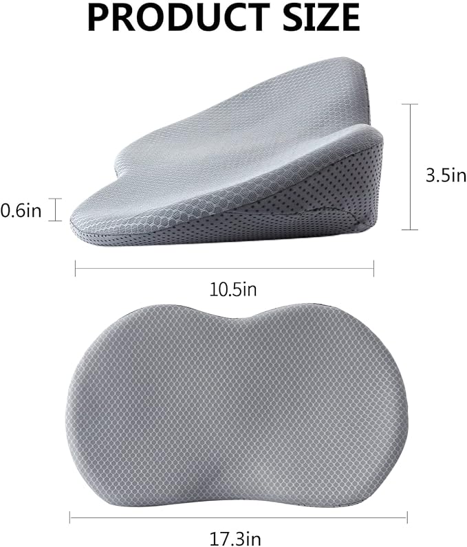 Livtribe Car Seat Cushion, Comfortable Wedge Seat Cushion for Driving | Memory Foam Seat Pad, Breathable Mesh Cover, Non-Slip Bottom, Pressure Relief, Improved Forward View, Road Trip Essentials - Image 7