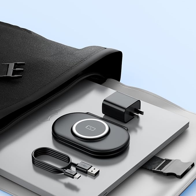 2026 Traveling Portable Wireless Mag-Safe Fast Charging Station | Magnetic 3 in 1 Charger for iPhone 17 16 15 14 13 12 Pro Max Plus,Apple Watch Series & Air pods 4 3 2 Pro-Gifts for Family - Image 9