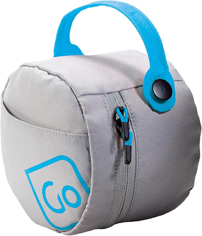 Universal Travel Pillow Packer, Compatible with Most U-Shaped Memory Foam Neck Pillows, Roll to Fit, Perfect for Airplane, Bus, Car, and Train Journey, Travel Essentials, Blue by GoTravel