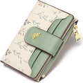 GAEKEAO Small Wallets for Women RFID Blocking Leather Bifold Zipper Pocket Wallet Credit Card Holder with ID Window by GAEKEAO