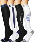 Sooverki Compression Socks for Women and Men Circulation (3/4 Pairs) is Best Support for Running Athletic Cycling Hiking by Sooverki