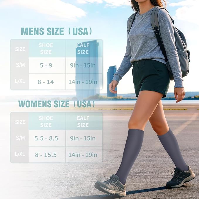 Copper Compression Socks for Women & Men (6 pairs) - Best Support for Nurses, Running, Hiking, Recovery - Image 6