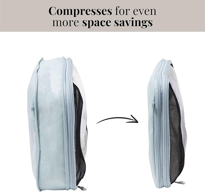 Baggallini Compression Cube 3-piece set - Lightweight Compression Packing Cubes for Travel - Image 2