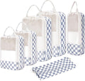 Narwey 6 Set Compression Packing Cubes for Travel Women Men, Travel Cubes for Carry On Suitcase, Durable Compression Luggage Organizer Bags by Narwey
