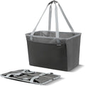 CleverMade EcoBasket Collapsible Grocery Tote, 30L Structured Tote Bag | Load Groceries Without the Bag Collapsing | The Structured Frame Stays Open, Then Folds to 1 Inch for Compact Trunk Storage by CleverMade