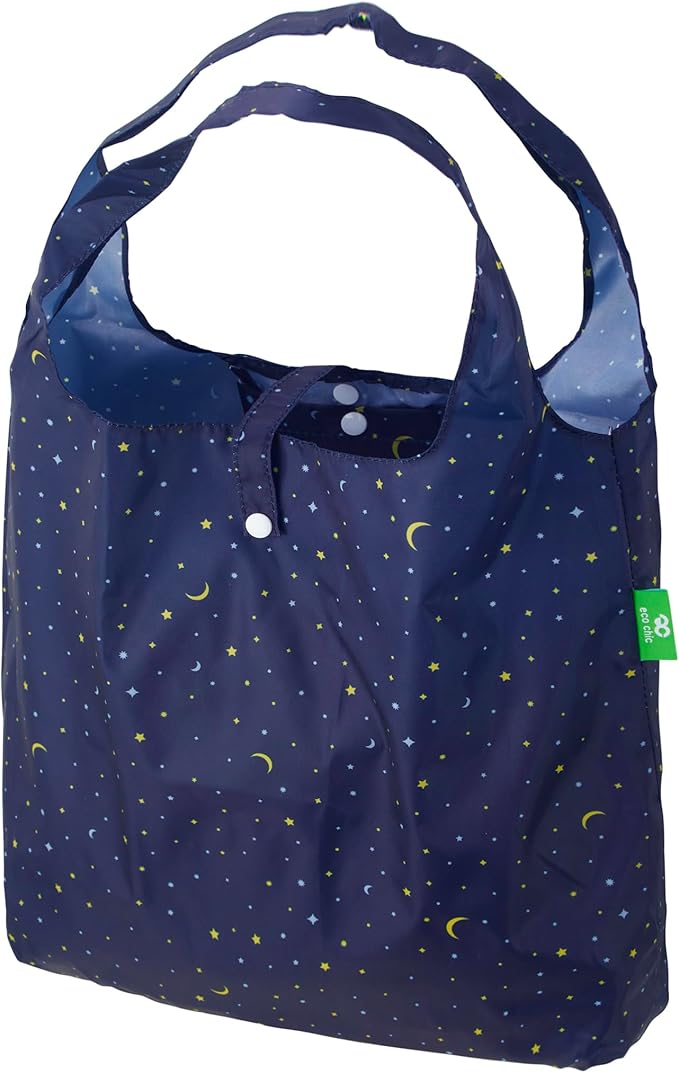 ECO CHIC Foldable Reusable Grocery Bags - Lightweight, Recycled & Reusable Shopping Bag - Waterproof Packable Tote by ECOCHIC