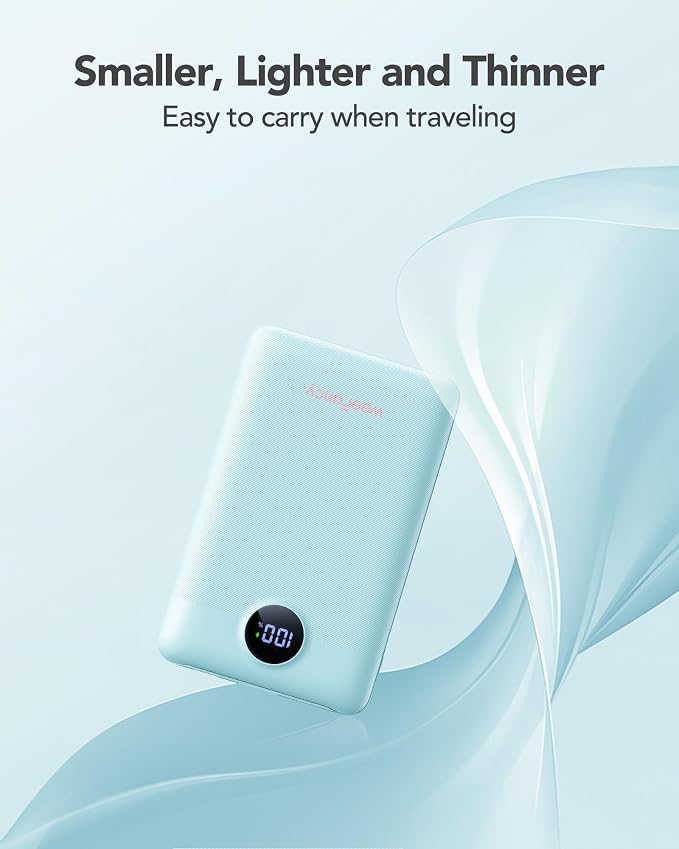 Mini Portable Charger with Built-in Cables 20W Fast Charging Power Bank USB-C Small Battery Pack 10000mAh Travel Essential Slim Battery for iPhone 17/16/15/14, Samsung 25/24, and More | with Built-in Cables Power Bank,USB-C Small Battery Pack Travel Es... - Image 3