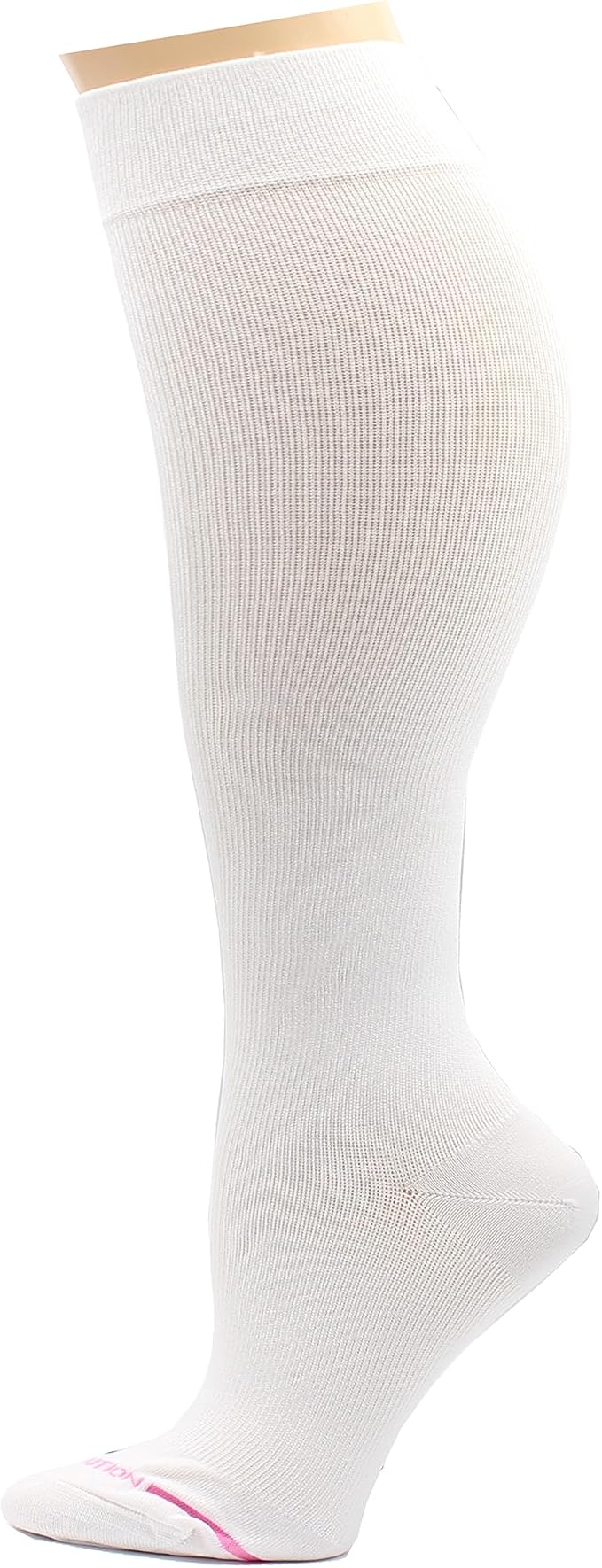 Dr. Motion 4 Pairs Women's Plus Size Wide Calf Compression Knee High Socks Graduated Support - Image 3