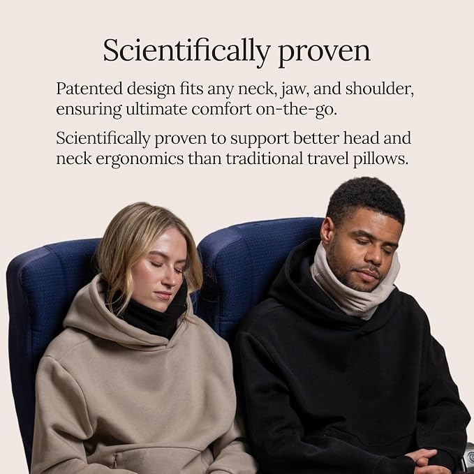Trtl Travel Pillow Original 2.0 – Scientifically Proven Super Soft Travel Pillow with Premium Head & Neck Support – for Airplane Travel – Machine Washable – Lightweight & Compact – Jet Black – Small - Image 9