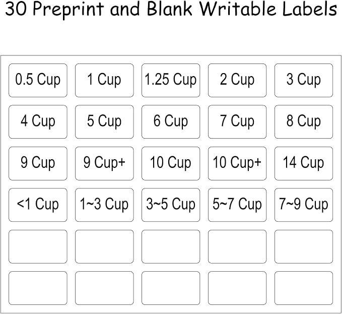 SWOMMOLY Expandable Food Container Lid Organizer for Kitchen Cabinet, White | Expands 13.8" to 25.2", Lid Holder with 8 Adjustable Dividers, 30 Writable Labels for Cabinets, Drawers and Pantry Storage - Image 6