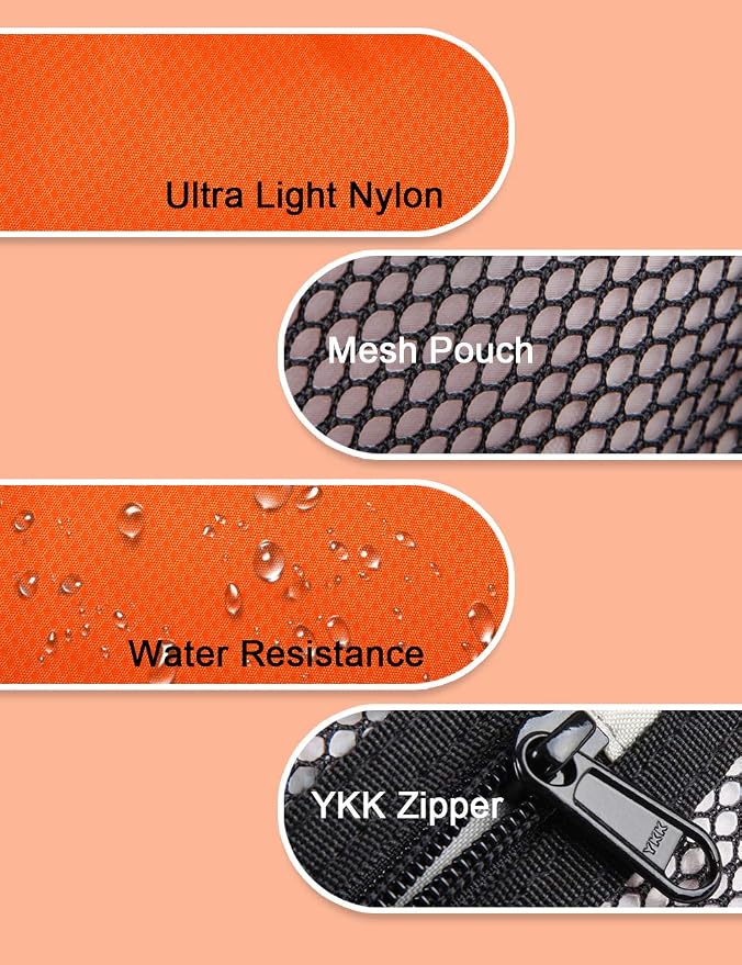 GOX Travel Toiletry Bag Dopp Kit Case for Men Multifunction Packing Organizer Pouch(Orange) - Image 7