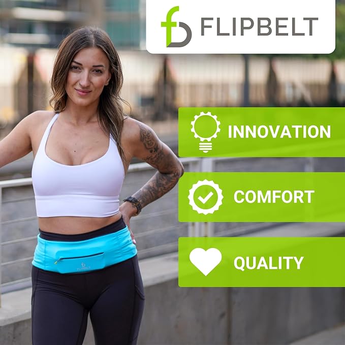 FlipBelt Zipper Running Belt, Waist Pack for Fitness and Running, US Company - Image 6